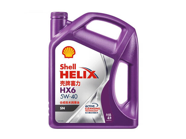 殼牌  喜力HX6 合成技術潤滑油 SN級 5W-40 4L裝